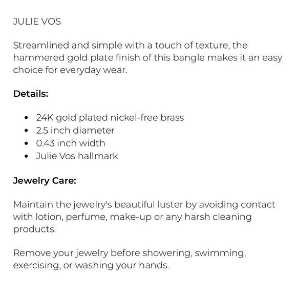 Julie Vos Antonia Gold Bangle Hinge Bracelet - Picture 5 of 8